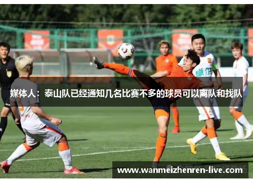 媒体人：泰山队已经通知几名比赛不多的球员可以离队和找队
